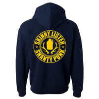 Image 2 of 'Shanty Punk' Zip-Up Hoodie (Navy)