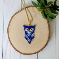 Image 1 of Blue Owl Necklace