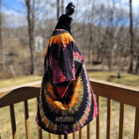 Image 6 of Reverse Tie Dye Rainbow Adult (2XL) V-Neck T-shirt