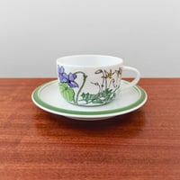 Image 1 of IKEA Midsommar Tea Cup with Saucer