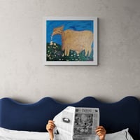 Image 2 of Cash cow acrylic art on stretched Canvas
