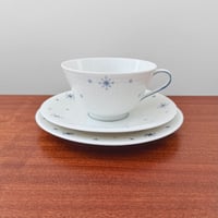 Image 1 of Rörstrand Swedish Grace Snowflake Tea Cup Trio Set