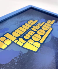 Image 2 of Blame it on the Boogie  - 23 Carat Gold Gilded Glass Wall Art