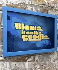 Image 6 of Blame it on the Boogie  - 23 Carat Gold Gilded Glass Wall Art