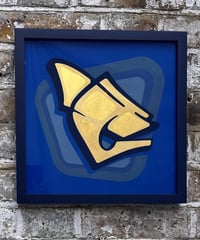 Image 5 of C  - Letter - Framed Reverse Painted and Gold Gilded Glass