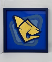 Image 6 of C  - Letter - Framed Reverse Painted and Gold Gilded Glass