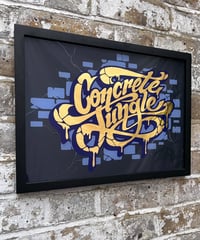 Image 6 of Concrete Jungle  - Framed Reverse Painted and Gold Gilded Glass