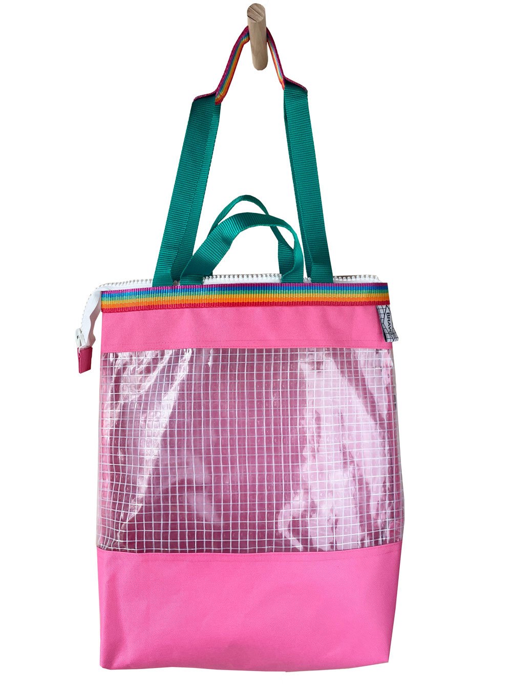 Image of Ghostbag rose clair et vert grand format