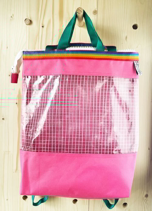 Image of Ghostbag rose clair et vert grand format