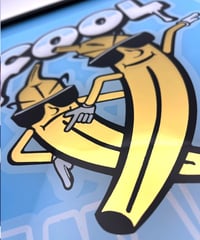 Image 5 of Cool Bananas - Framed Reverse Painted and Gold Gilded Glass
