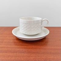 Image 1 of Quistgaard Cordial Palet Off-White Tea Cup with Saucer