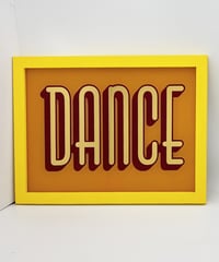 Image 1 of Dance - Framed Reverse Painted and Gold Gilded Glass