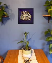 Image 3 of Dance Like Nobody's Watching  - 23 Carat Gold Gilded Glass Wall Art