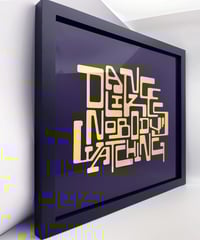 Image 6 of Dance Like Nobody's Watching  - 23 Carat Gold Gilded Glass Wall Art