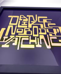 Image 7 of Dance Like Nobody's Watching  - 23 Carat Gold Gilded Glass Wall Art