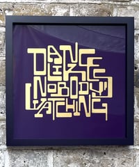 Image 5 of Dance Like Nobody's Watching  - 23 Carat Gold Gilded Glass Wall Art