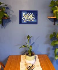 Image 3 of Dens - Framed Reverse Painted and Gold Gilded Glass