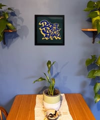 Image 3 of Do The Right Thing - 23 Carat Gold Gilded Glass Wall Art