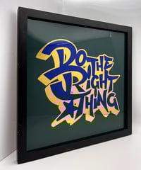 Image 4 of Do The Right Thing - 23 Carat Gold Gilded Glass Wall Art