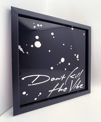 Image 4 of Don't Kill the Vibe - Genuine Silver Gilded Glass Wall Art