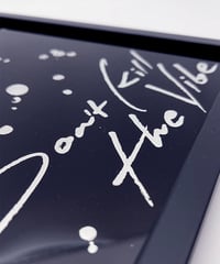 Image 5 of Don't Kill the Vibe - Genuine Silver Gilded Glass Wall Art