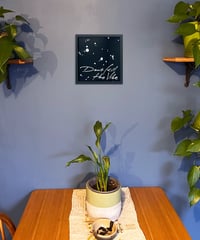 Image 3 of Don't Kill the Vibe - Genuine Silver Gilded Glass Wall Art