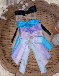 Image 1 of Satin ruffle bow