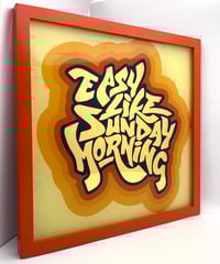 Image 4 of Easy Like Sunday Morning  - 23 Carat Gold Gilded Glass Wall Art