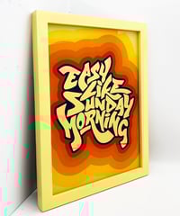 Image 4 of Easy Like Sunday Morning  A4 - 23 Carat Gold Gilded Glass Wall Art