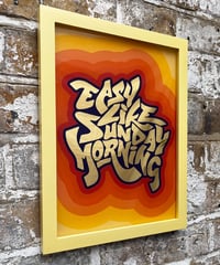 Image 6 of Easy Like Sunday Morning  A4 - 23 Carat Gold Gilded Glass Wall Art