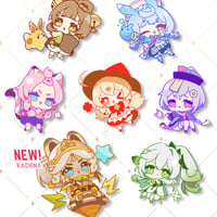 Genshin Mini Girls Sticker Set