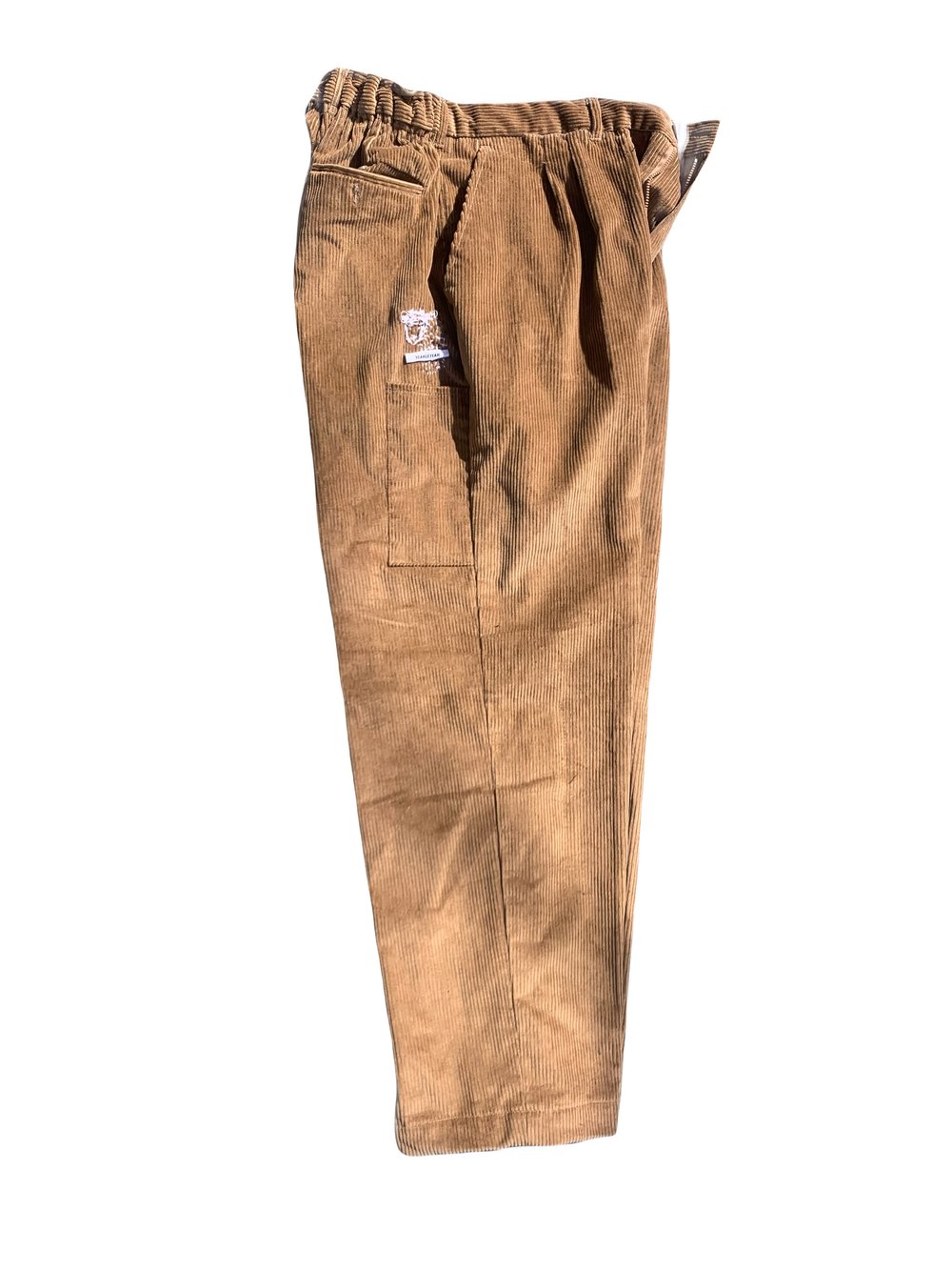 Corduroy beige square shape ☑️