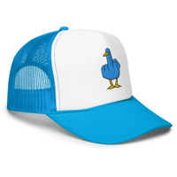 Image 2 of Birdflip® aqua foam trucker hat