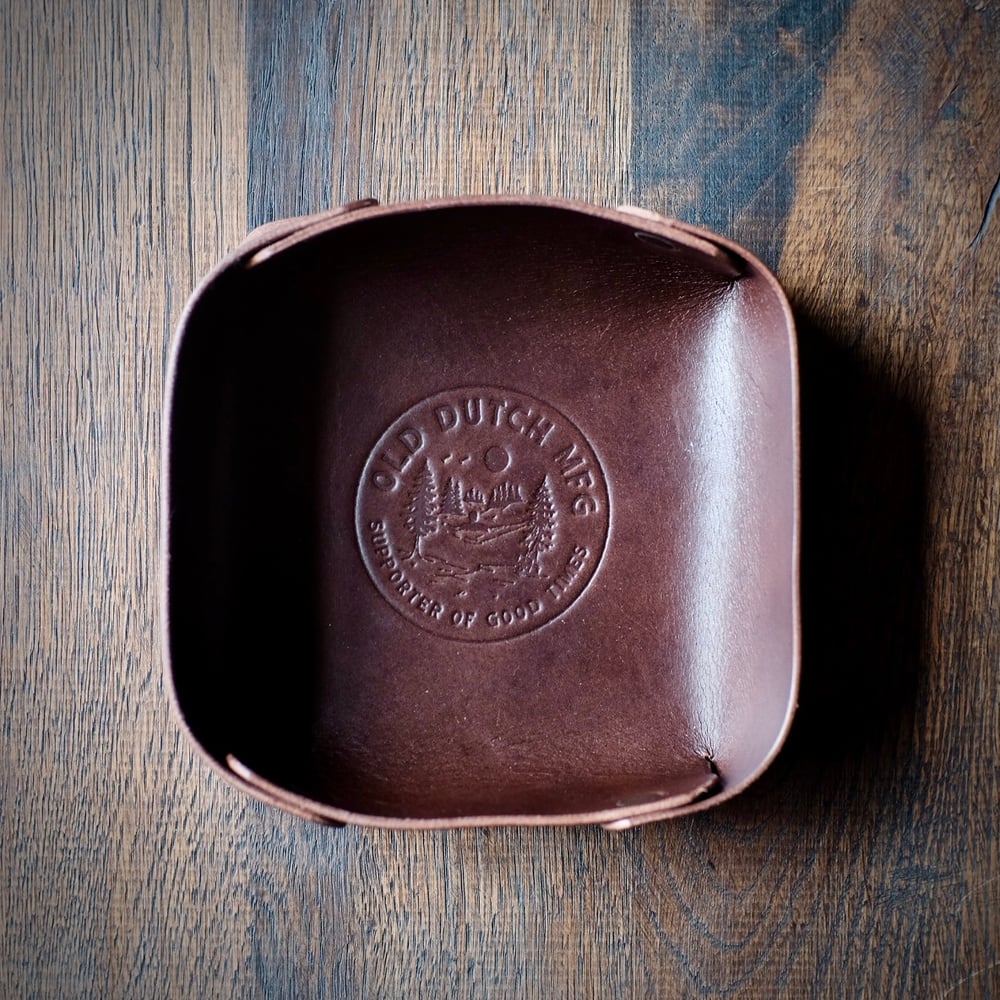 Image of Old Dutch valet tray "supporter of good times" (dark brown)