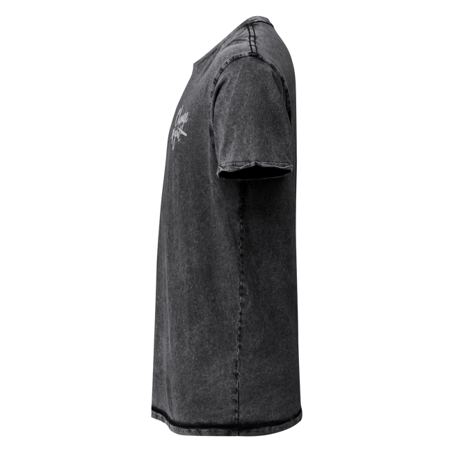 Embroidered Stone Wash White