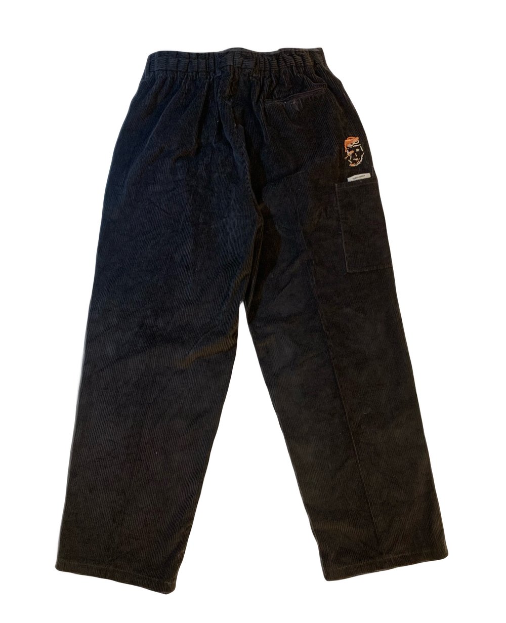 Black corduroy