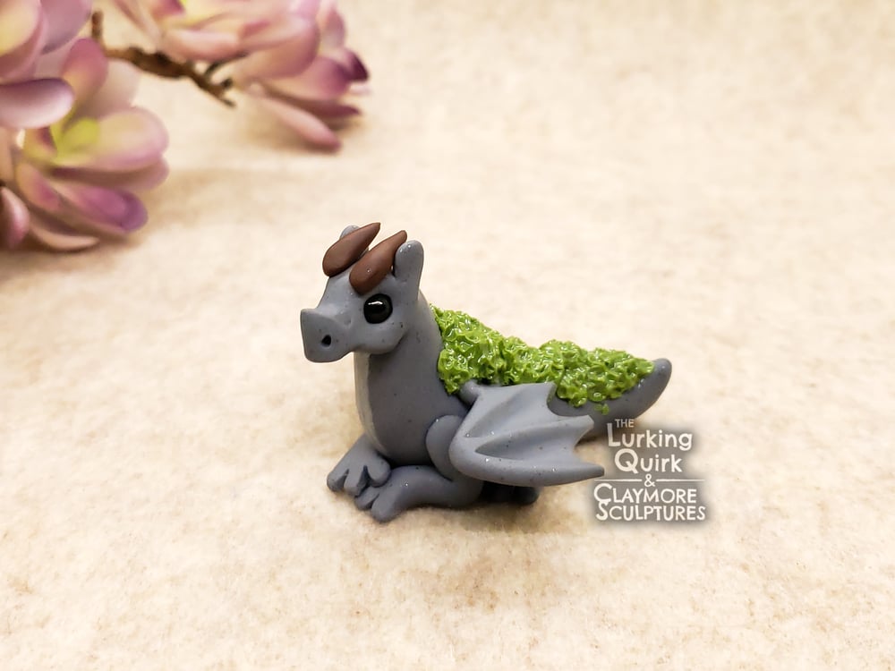 Small Mossy Rock Dragon