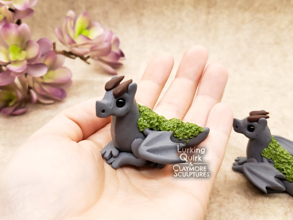 Small Mossy Rock Dragon