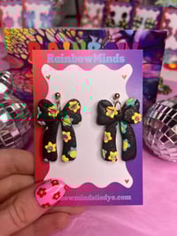 Celestial garden bow earrings 