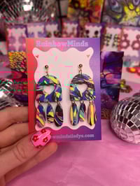 Image 1 of Retro funk statement earrings 