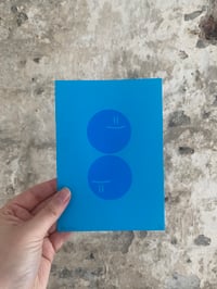 Image 4 of 'Happy Sad Faces' A6 Hand-Pulled Screen Print on Coloured Card