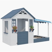 Image 1 of Ellington Wooden Playhouse With Sandbox - White