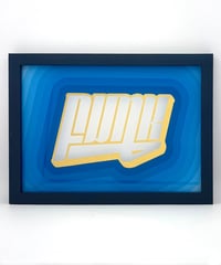 Image 1 of Funk - Framed Reverse Painted and Gold Gilded Glass