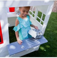 Image 5 of Lochlan Modern Wooden Playhouse - White