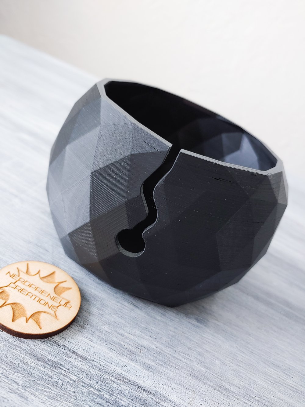 Image of Small 3D Printed Yarn Bowl - Yarn Storage