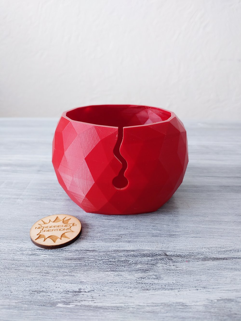 Image of Small 3D Printed Yarn Bowl - Yarn Storage