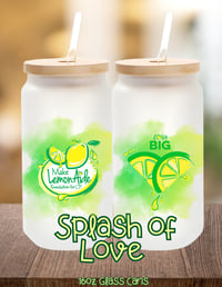 Image 1 of Splash of Love- 16oz Limited Edition Glass Can