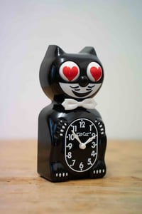 Image 2 of Kit-Cat Klock - Black Heart Eyes!
