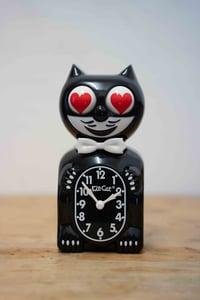 Image 1 of Kit-Cat Klock - Black Heart Eyes!