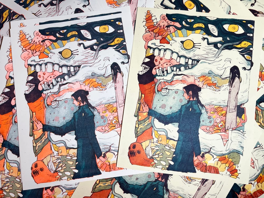Image of Geto Risograph Print
